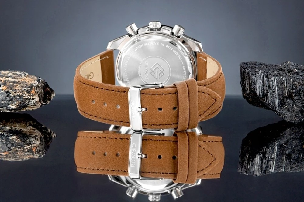 Vyriškas laikrodis Giewont Chronograph Safyro Rudas Juodas GW8720-A1
