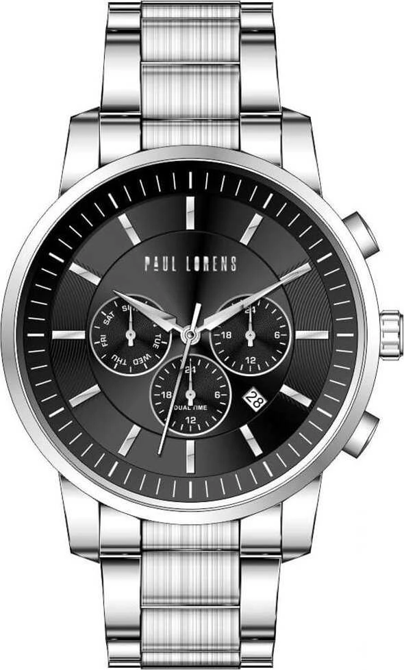 PAUL LORENS VYRIŠKAS LAIKRODIS - PL6647B-1C1 (zg372b) + DĖŽUTĖ