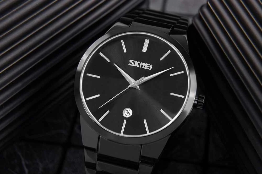 Skmei 9140BK Vyriškas laikrodis + Dovanų dėžutė