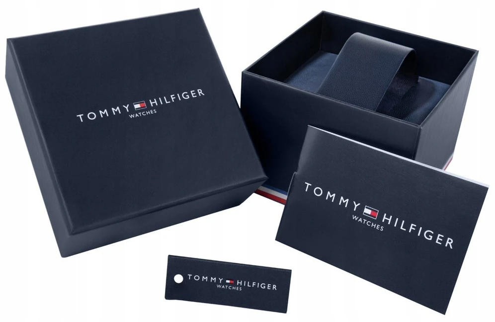 Laikrodis TOMMY HILFIGER DEXTER MEN'S WATCH 1792087 (zf104b) + BOX