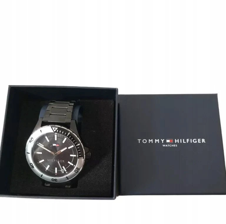 Laikrodis TOMMY HILFIGER DEXTER MEN'S WATCH 1792087 (zf104b) + BOX