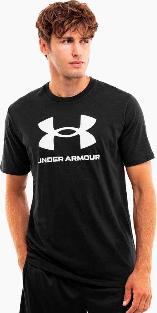 Vyriški marškinėliai Under Armour Sportstyle Logo juoda 1382911 001 (S)