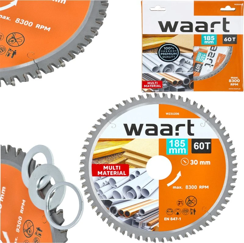 WAART PIŁA TARCZOWA WIDIOWA 185 x 30 x 60Z MULTIMATERIAL