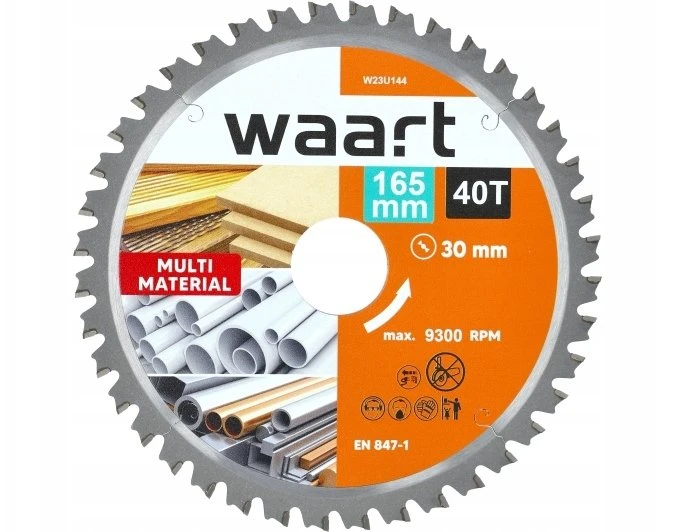 WAART PIŁA TARCZOWA WIDIOWA 165 x 30 x 40Z MULTIMATERIAL
