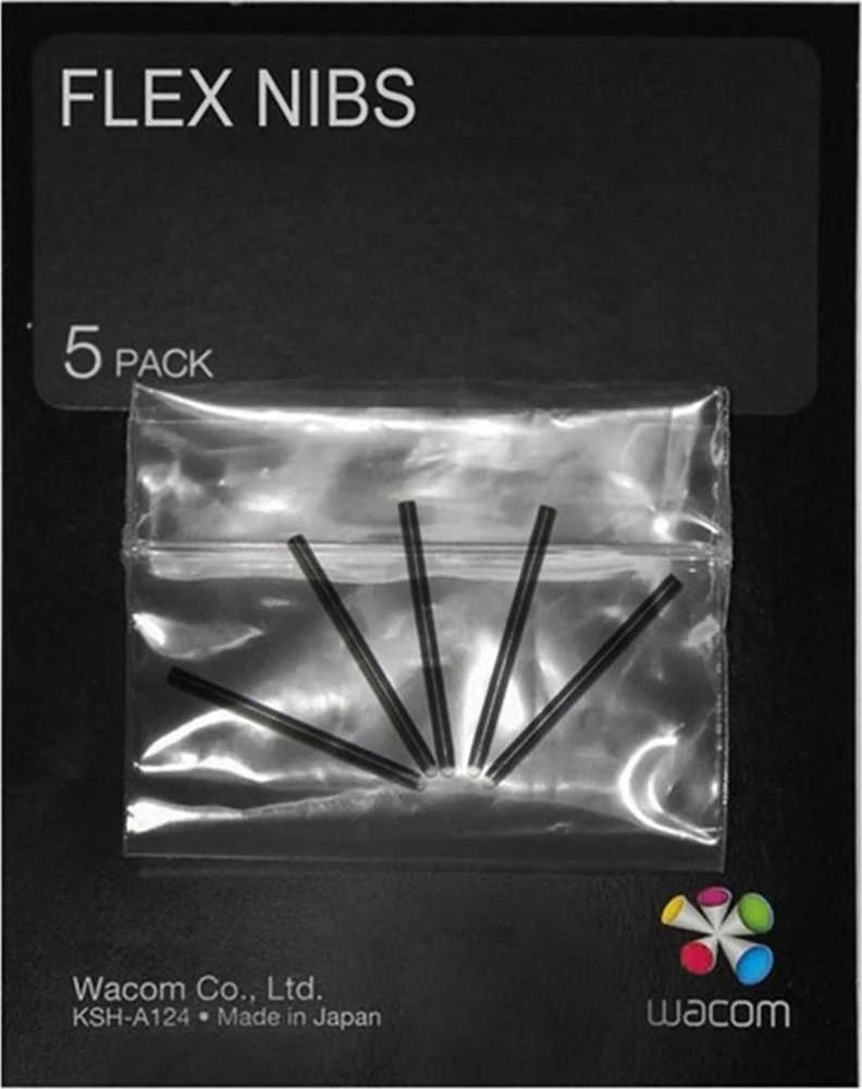 Wacom Flex Nibs, juodi 5vnt