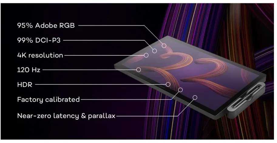 Planšetė grafinė Wacom Wacom Stift-Ekranas Cintiq Pro 22