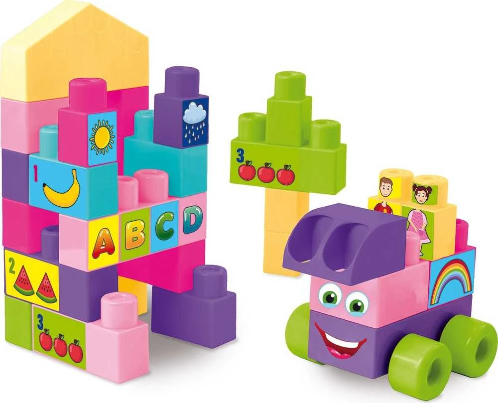 WADER Big Blocks klocki 26el rožinė 41590 15904