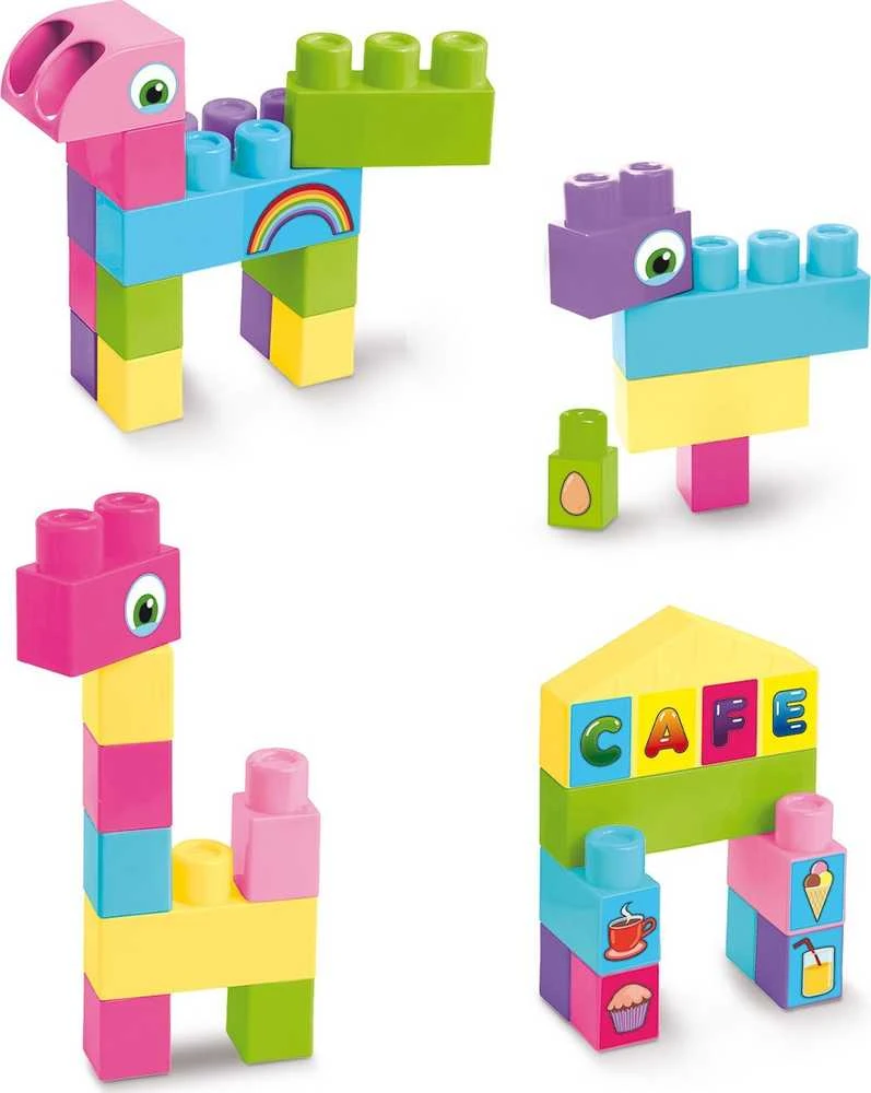 WADER Big Blocks klocki 26el rožinė 41590 15904
