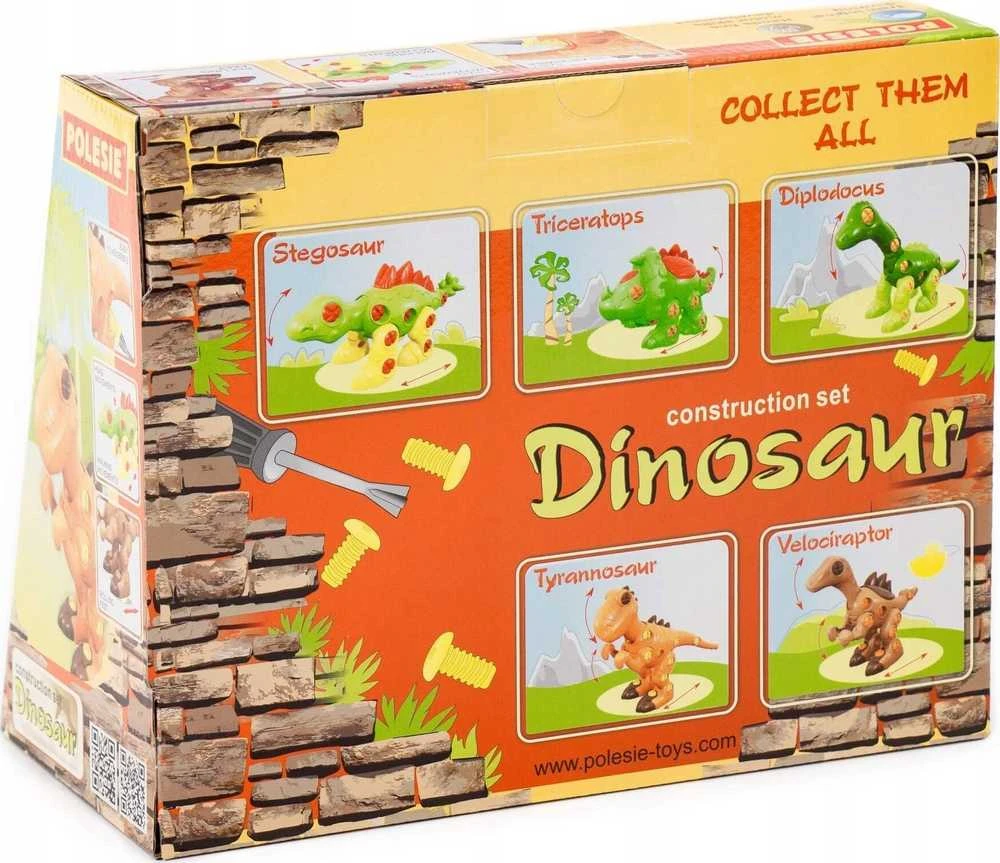 Wader Polesie 77158 dinozaurų kaladėlės ''Tyrannosaurus'' 40 vnt.