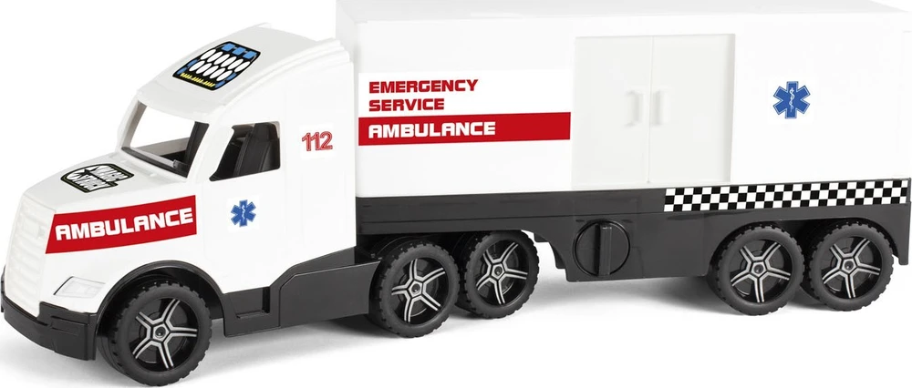 WADER 36211 Magic Truck veiksmų greitosios pagalbos automobilis
