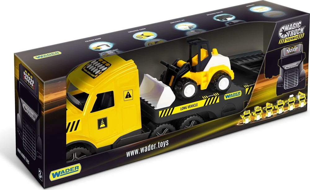WADER 36431 Magic Truck Technic vilkikas su buldozeriu