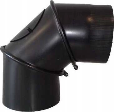 Dūmtraukio alkūnė WADEX, 150 mm, 2 mm, 45 / 90°