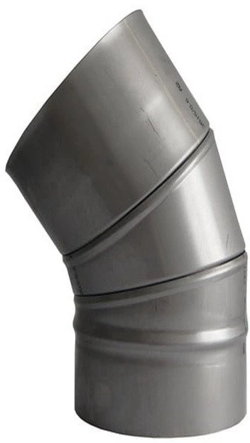 Kaminų alkūnė WADEX 115, D100 mm 45°