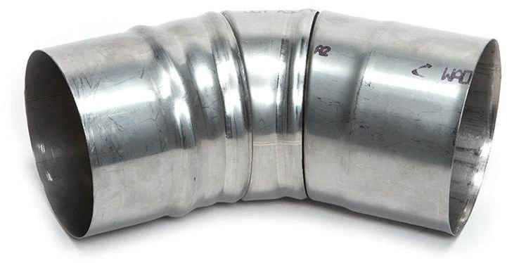 Kaminų alkūnė WADEX 115, D100 mm 45°