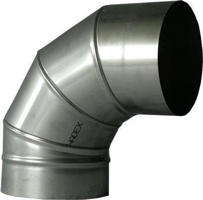 Kaminų alkūnė WADEX 116, D180 mm 90°