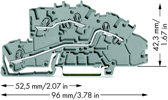 Wago GRINDŲ JUNGTIS 2.5MM2 L/L TOPJOB pjūklas
