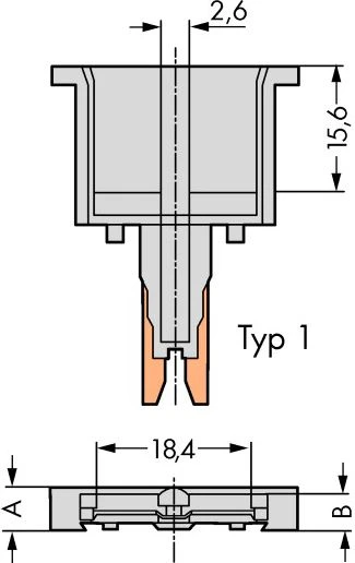 Wago 280-916 2 laidų jungtis 2,5 mm2 rutulinis 10A 280-916