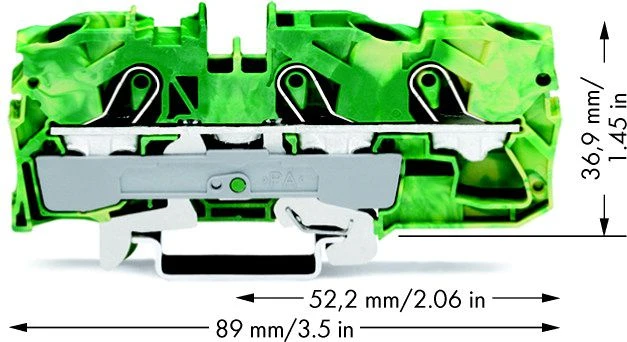 Wago 2010-1307, 10 mm, 89 mm, 36,9 mm