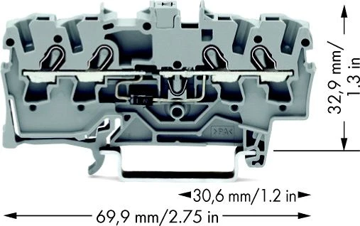 Wago Złączka 4-przewodowa 1,5mm2 diodowa pilka (2001-1411/1000-411)
