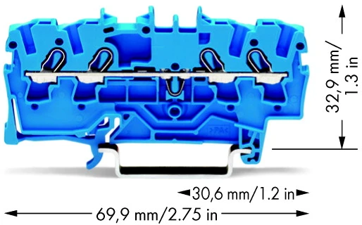 Wago CONNECTOR 4 LAIDŲ 2.5MM TOPJOB malūnėlis