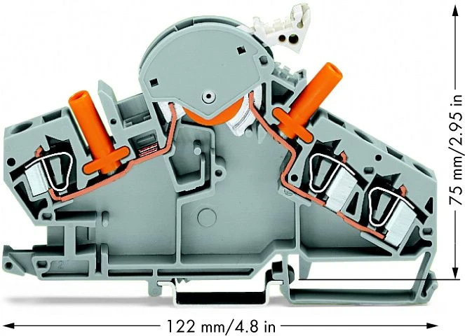 Wago 6mm2 atjungimo ir matavimo jungtis dabartinėms pavarų dėžėms (282-860)