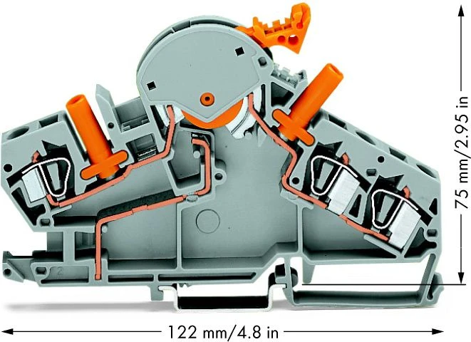 Wago 6mm2 atjungimo ir matavimo jungtis dabartinėms pavarų dėžėms (282-870)