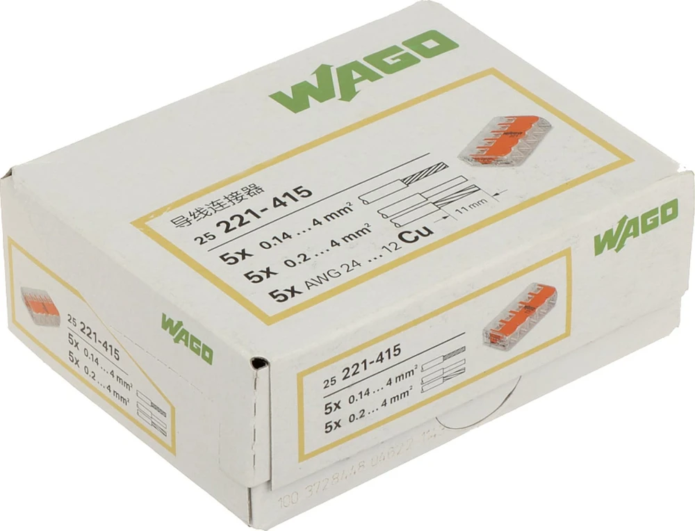 ELEKTROS KAULIUKAS WAGO-221-415*P25