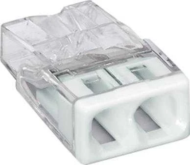 Złączka „Wago“ 2 takelių jungtis, modelis: 2273-202, nuo 0,5 iki 2,50 mm², 5 vnt.