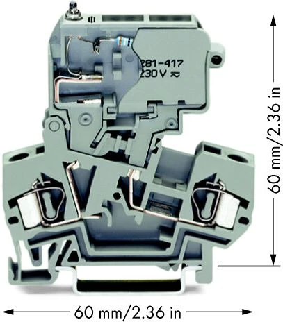 Wago Złączka bezpiecznikowa 4mm2 pilka 10A G 5x 20mm (281-611/281-417)