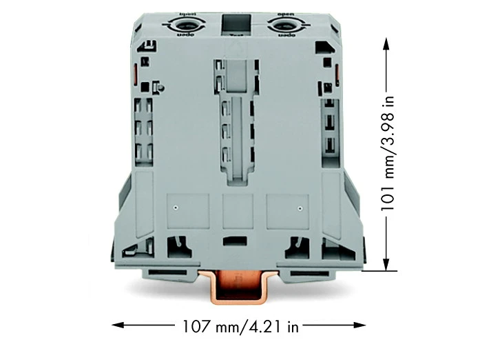 Wago 285-195 Dviejų laidų šynų jungtis 95 mm² pilka 285-195