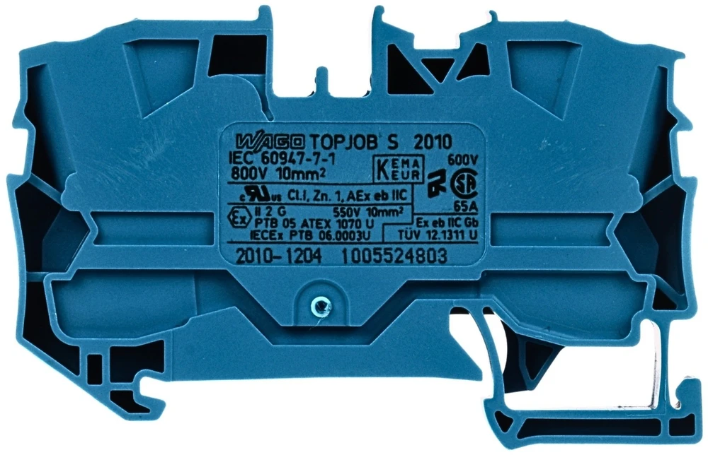 ZŁĄCZKA SZYNOWA PRZELOTOWA WAGO-2010-1204 DIN TS-35 WAGO