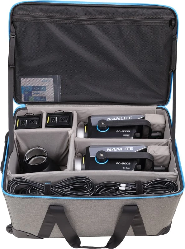 Foto lagaminas Nanlite lagaminas su ratukais FC-500B 2 šviesų rinkiniui (CC FC-500B 2KIT)
