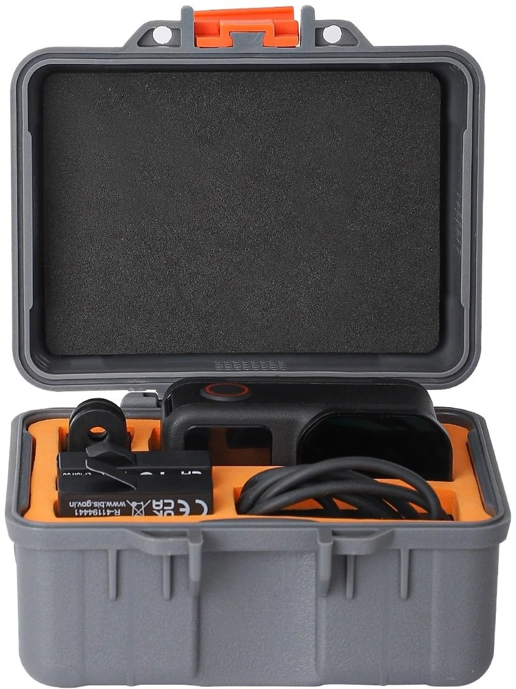 Foto krepšys SunnyLife Apsauginis dėklas lagaminas futliaras krepšys Hard Case, skirtas Insta360 Ace Pro Pro 2 / 1 / Aqx-22-gy / pilkas (SB12355)
