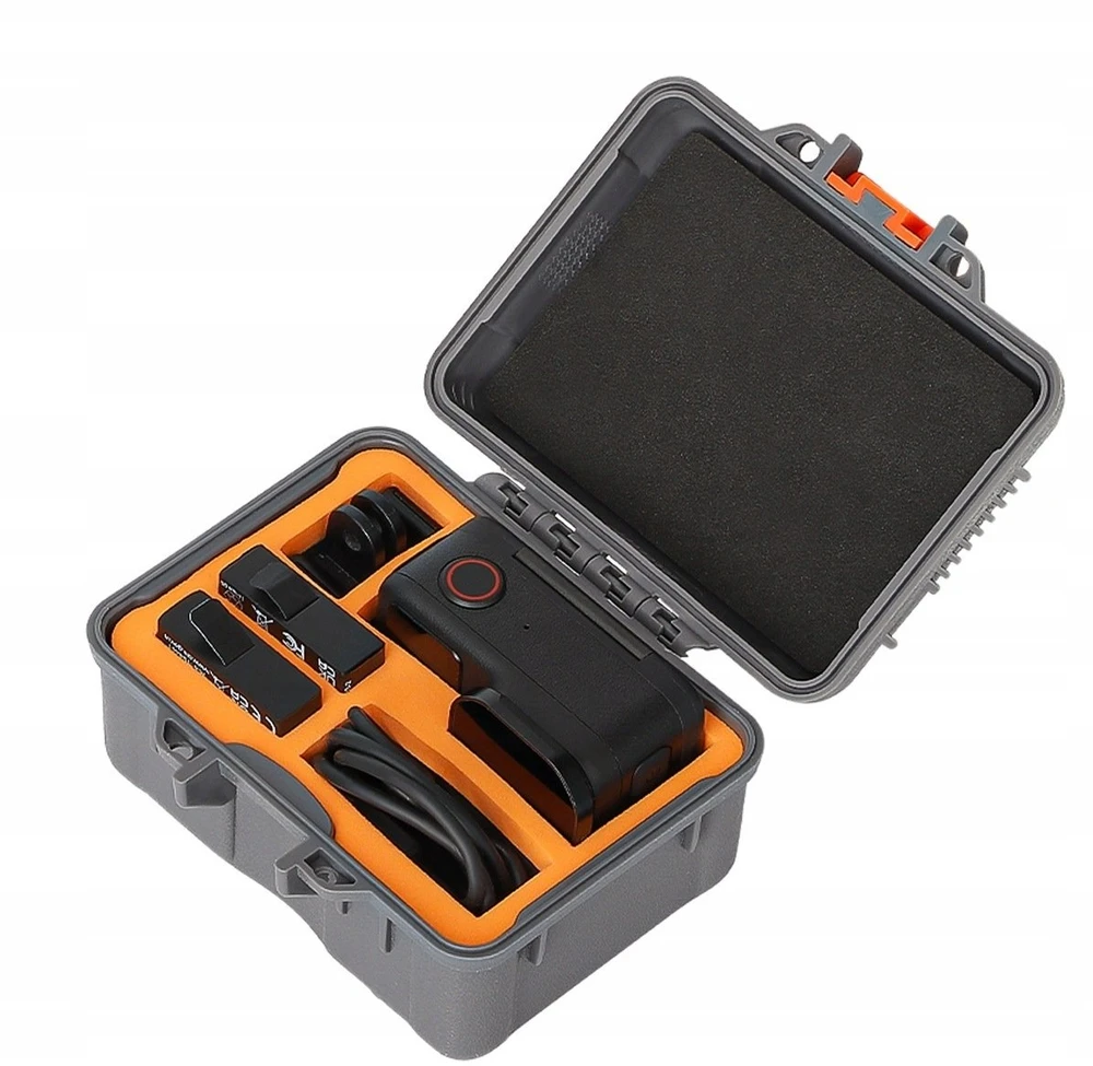 Foto krepšys SunnyLife Apsauginis dėklas lagaminas futliaras krepšys Hard Case, skirtas Insta360 Ace Pro Pro 2 / 1 / Aqx-22-gy / pilkas (SB12355)
