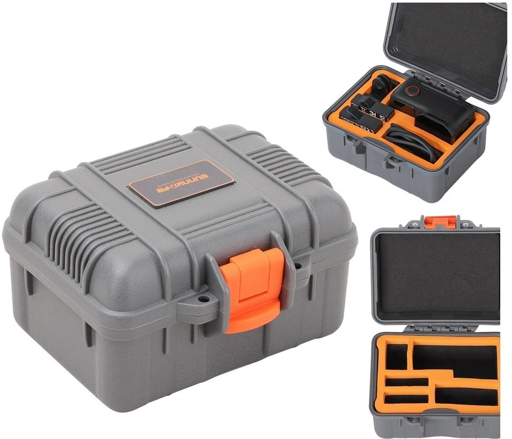 Foto krepšys SunnyLife Apsauginis dėklas lagaminas futliaras krepšys Hard Case, skirtas Insta360 Ace Pro Pro 2 / 1 / Aqx-22-gy / pilkas (SB12355)