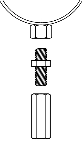 Walraven BIS veržlė prailginta M10x30 - 6453930