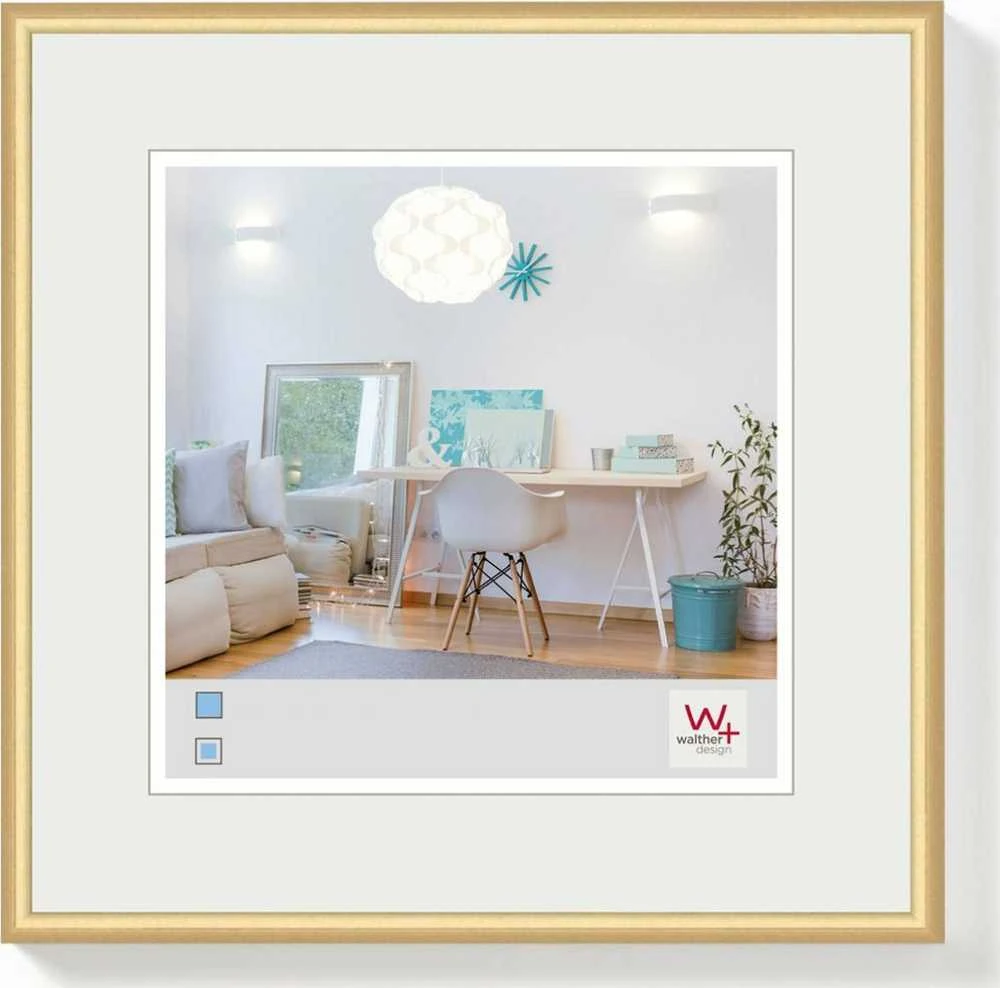 Nuotraukų rėmelis Walther New Lifestyle 20x20 dervos auksas KV220G