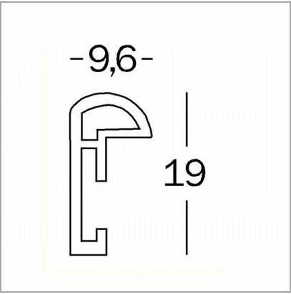 Nuotraukų rėmelis walther design KB440H Galeria 40x40cm juodas