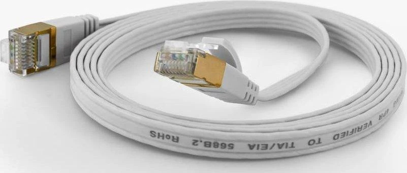 Wantec Wantec butai CAT6A FTP Komutacinis kabelis - 15 m - Cat6a - F/UTP (FTP) - RJ- 45 - RJ- 45 - baltas (7012)