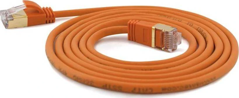 Wantec Wantec Extra dünnesCat.7 RohCable SSTP Komutacinis kabelis - 3 m - Cat.7 RohCable - S/FTP (S- STP) - RJ- 45 - RJ- 45 - Oranžinis (7148)