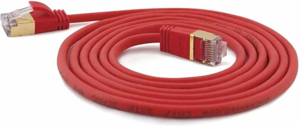 Wantec Papildomas dünnesCat.7 RohCable SSTP Komutacinis kabelis – 0,1 m – Cat.7 RohCable – S/FTP (S- STP) – RJ-45 – RJ-45 – raudonas (7155)
