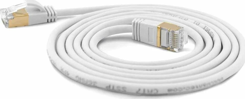 Wantec Patchcord Slim Cat.7, S/FTP, balta, 3m (7120)