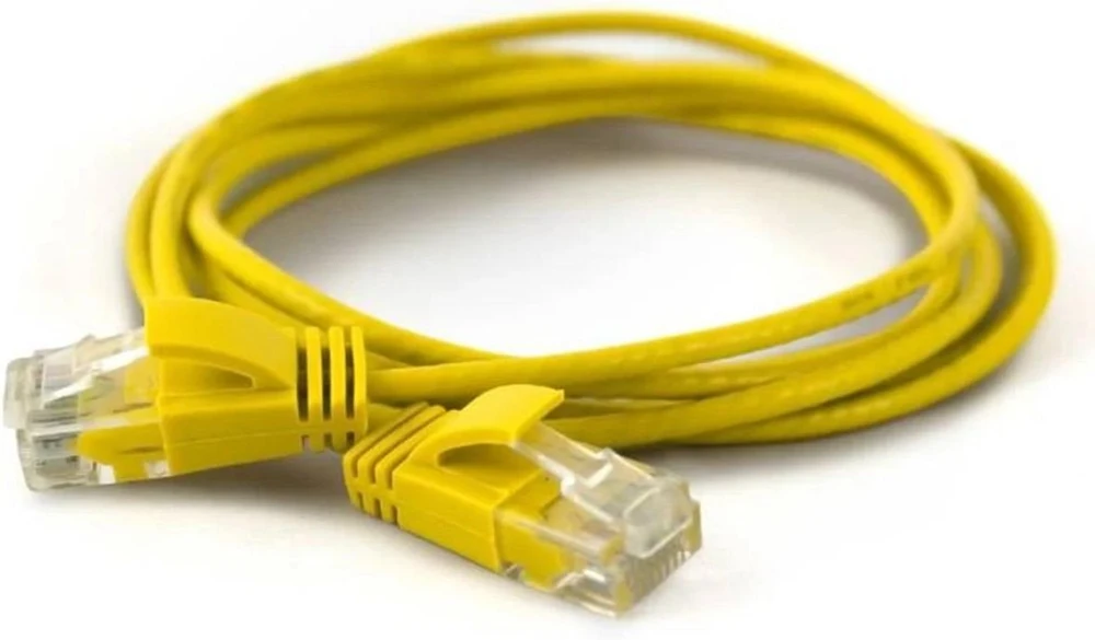 Wantec Patchcord Cat.6a, U/UTP, 0.1m, geltona (7281)