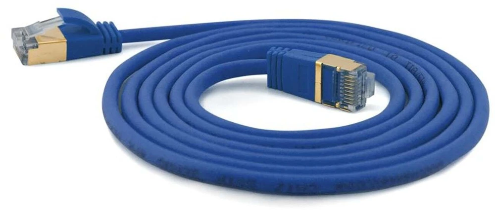 Wantec Patchkabel SSTP CAT7 Ste. CAT6a d=4mm 20,00m mėlyna
