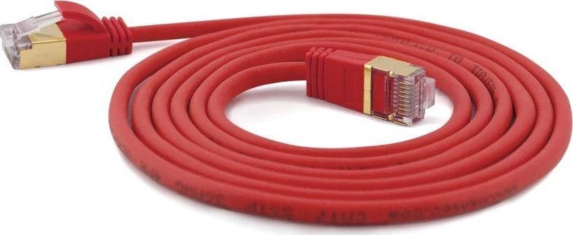 Wantec Wantec Extra plonas Cat.7 RohCable SSTP Komutacinis kabelis - 0,2 m - Cat.7 RohCable - S/FTP (S- STP) - RJ- 45 - RJ- 45 - raudonas (7156)