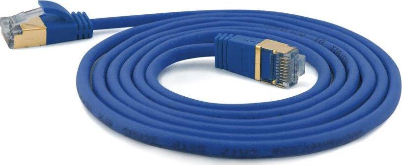Wantec Wantec Extra dünnesCat.7 RohCable SSTP Komutacinis kabelis - 0,2 m - Cat.7 RohCable - S/FTP (S- STP) - RJ- 45 - RJ- 45 - mėlynas (7128)