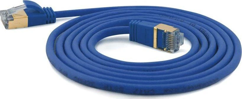 Wantec Wantec Extra dünnesCat.7 RohCable SSTP Komutacinis kabelis - 0,25 m - Cat.7 RohCable - S/FTP (S- STP) - RJ- 45 - RJ- 45 - mėlynas (7129)