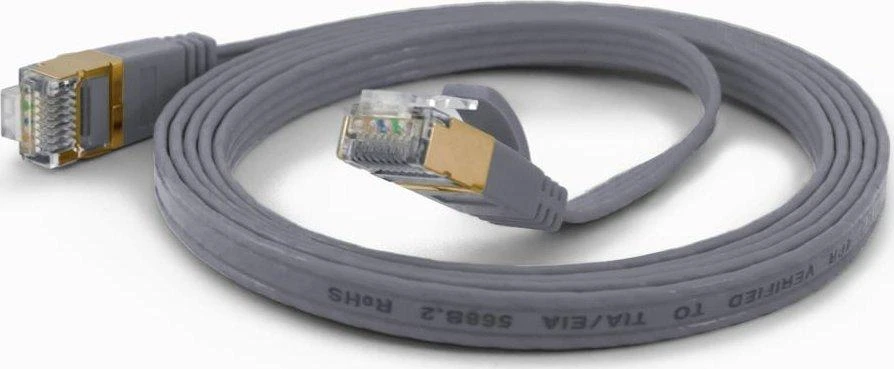 Wantec Wantec butai CAT6A FTP Komutacinis kabelis - 0,25 m - Cat6a - F/UTP (FTP) - RJ- 45 - RJ- 45 - pilka (7073)