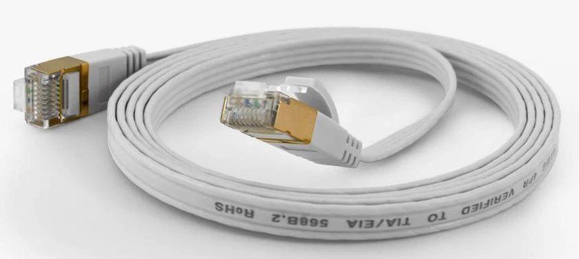Wantec patch kabelis Cat6a F/UTP 3 m Baltas (7008)