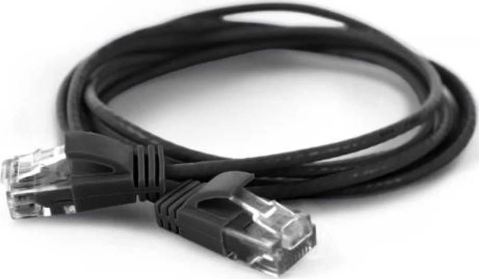 Wantec Wantec wW Komutacinis kabelis CAT6A (rand 2,8mm) UTP juodas 0,10m (7309)